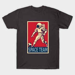 Space Football Astronaut T-Shirt